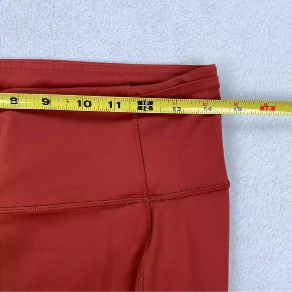 Lululemon Fast and Free Crop II 19" Nulux Cayenne Leggings Women’s Size 10 - Picture 9 of 10